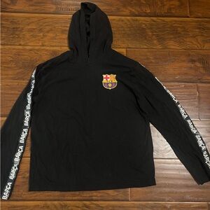Barca Black Long Sleeve Tshirt Hoodie